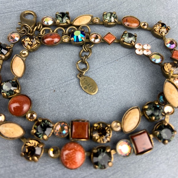 Vintage Sorrelli Crystal Necklace Boho - Picture 2 of 6